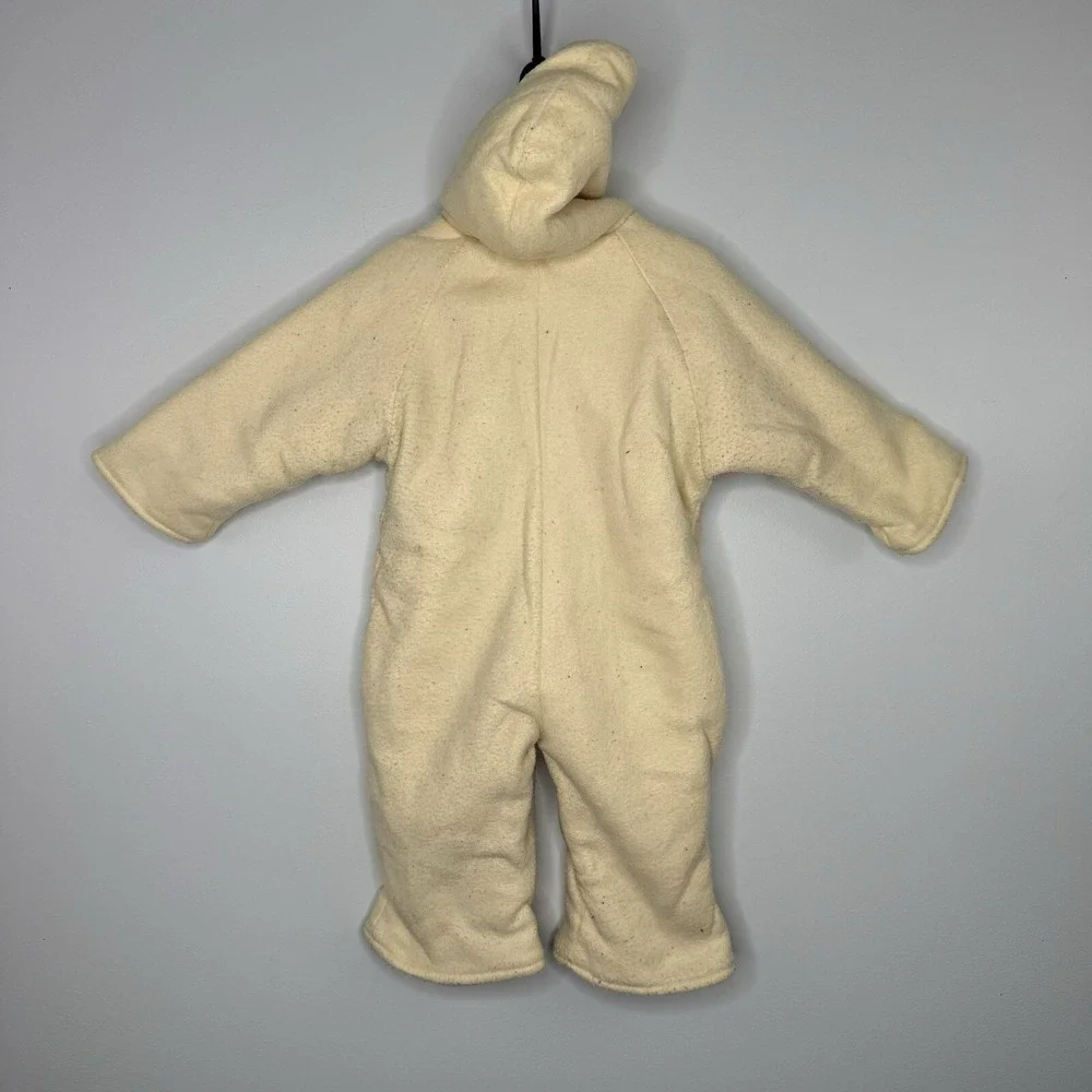 Sesame Street Big Bird Zoey Unisex Baby Winter Bunting Suit 12Mo Yellow Hood EUC